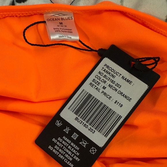 Women's Orange Tankini Top
Bathing suit top - Picture 4 of 4